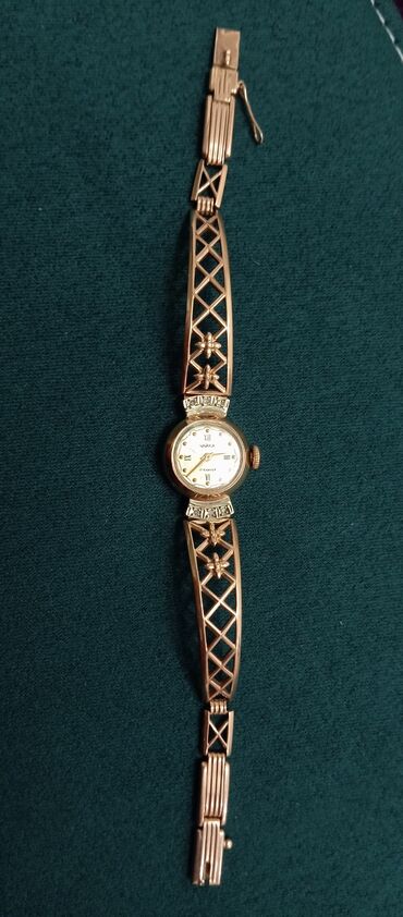 золотые часы женские 585: Золотые часы чайка с бриллиантами 17 см