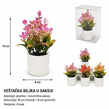 KMT Mala veštačka grančica šljive u keramičkoj saksiji 296647 - Opis
