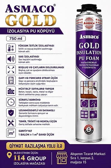 helyum balonu: Asmacо GOLD İzalоsiyа PU Köpüyü – 750 ml - Yüksək istilik — 1