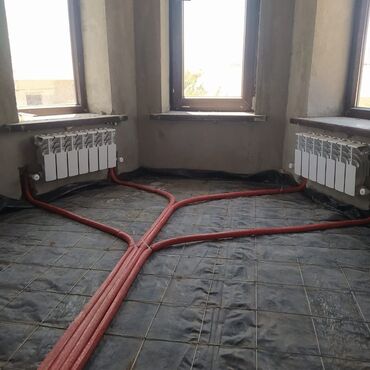 помошник по дому: Водяной теплый пол Сборка коллектора Котельная Установка газовых