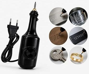Ремонт и строительство: Elektrik oyma/qravür qələmi - Materiallara uyğun: metal, şüşə, daş — 1