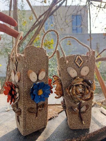 Şəkillər, tablolar: Məhsul: Dekorativ əl işləri – divar asılqanları - Material: təbii — 10