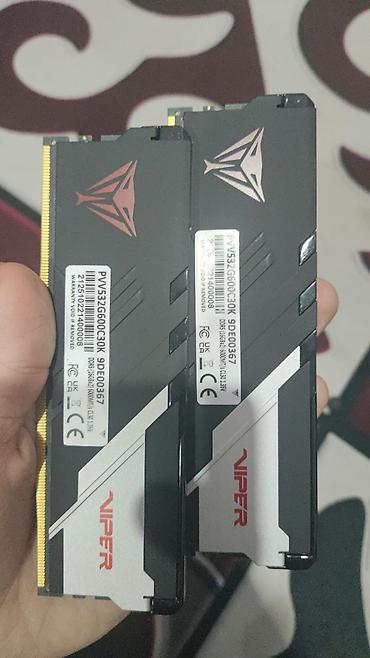 опертивная память: Оперативная память (RAM) для ПК, Новый, Patriot, 32 ГБ, DDR5, 60008 МГц — 3