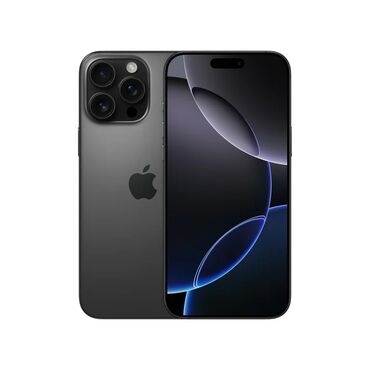 Apple iPhone: IPhone 16 Pro Max, Новый, 1 ТБ, Black Titanium, Зарядное устройство, Кабель, Коробка, 100 %