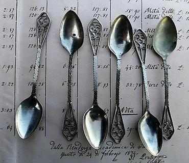 Kompleti posuđa: Filigranske vintage kašičice kompet. Filigranske vintage kašičice — 1