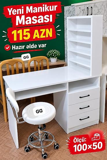 sumqayit salon: Düz masa, Siyirməli, Polkalı, Sadə laminat, Kredit yoxdur — 1