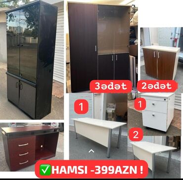 2ci əl divan kreslo: Endirim ❗ Ofis mebeli hamsı birlikdə 399 azn şüşəli dolabdan 3 ededi