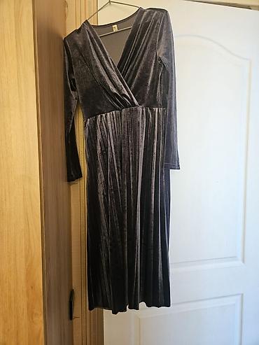 Maksidress – məxməri parçadan, qaranlıq boz tonlarda. - Üst hissə lalafo.az -da Maksidress – məxməri parçadan, qaranlıq boz tonlarda. - Üst hissə