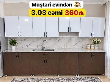 Mətbəx mebeli satılır - Ölçü: 3.03 m - Qiymət: 360 ₼ - Ünvan: Sabunçu