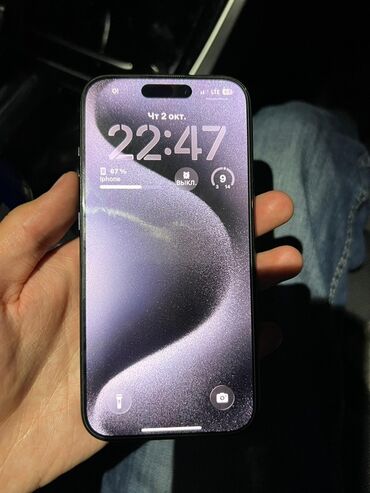 газовая пушка: IPhone 15 Pro Max, Б/у, 256 ГБ, Blue Titanium, Защитное стекло, Чехол, 88 %