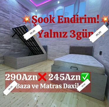 Çarpayılar: Yeni, Təknəfərlik çarpayı, Bazasız, Matras ilə, Siyirməsiz, Azərbaycan — 16