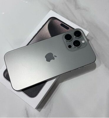 iphone чехол чёрный: IPhone 15 Pro, 128 GB, Natural Titanium, Zəmanət