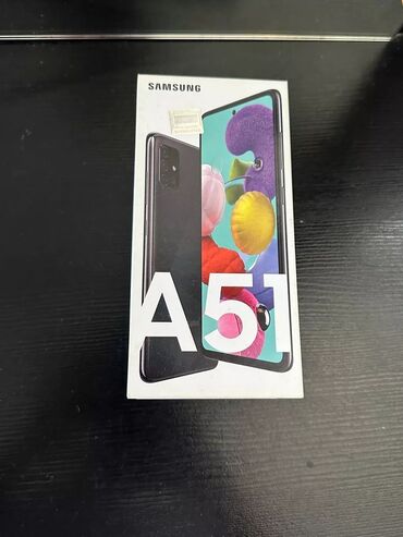 samsung i520: Samsung A51, 64 GB, rəng - Qara, Barmaq izi, İki sim kartlı, Face ID