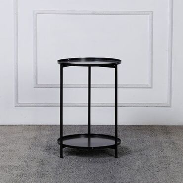 прикроватные столики: Стол, цвет - Черный, Новый
