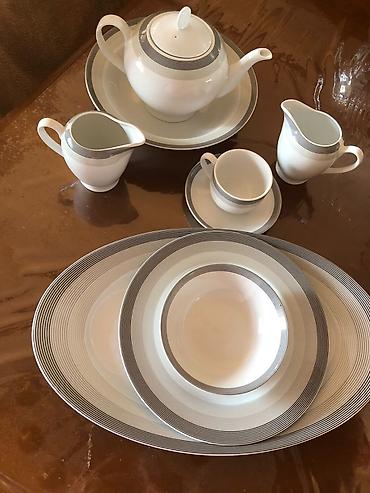 tibet cay: Çay dəsti, rəng - Ağ, Farfor, 12 nəfərlik — 2