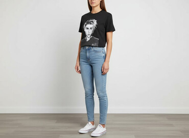 koszulka the doors h m: Футболка жіноча, розмір M