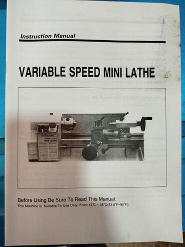 cən 2 ton: Məhsul: Dəyişən sürətli mini torna (Variable Speed Mini Lathe)