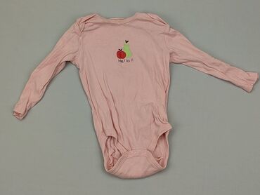 różowe body niemowlęce: Body, Lupilu, 9-12 m, 
stan - Dobry