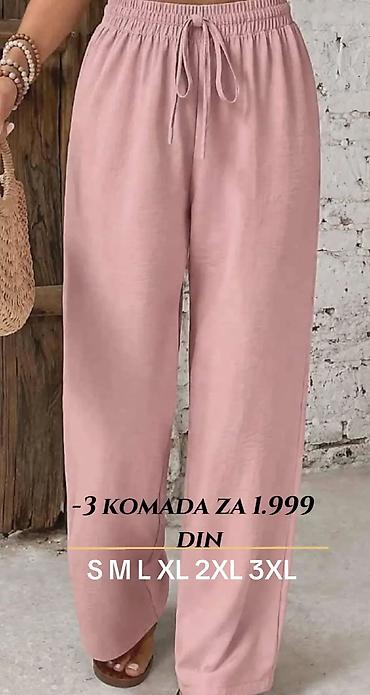 Pantalone: Ženske široke pantalone od viskoze - Materijal: viskoza (lagana — 5