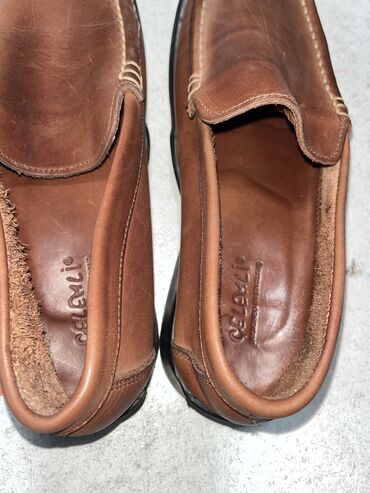 мужская обувь кожа: Кожанные туфли 41 размер, замш хорошего качества, носили пару раз