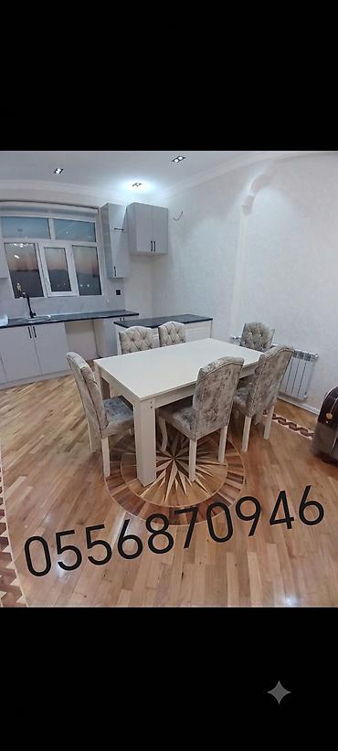 termo xalca: Qonaq otağı üçün, Yeni, Açılmayan, Dördbucaq masa, 6 stul — 3