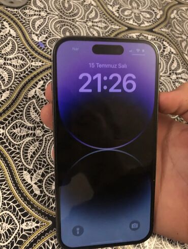 işlənmiş xaldenik: IPhone 14 Pro, 128 GB, Deep Purple, Face ID