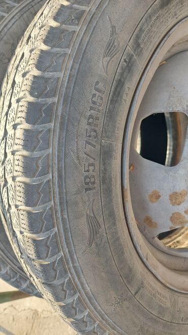 Диски: Железные Диски R 16 Пара, отверстий - 6, Б/у — 3