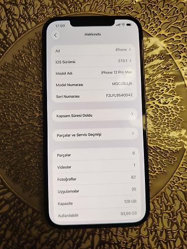 iphone 111: IPhone 12 Pro Max, 128 GB, Pacific Blue, Simsiz şarj, Face ID — 3