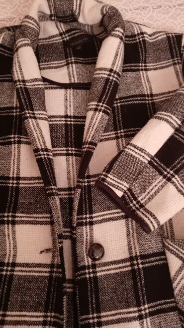 Kardiqanlar, jaketlər: Qadın üçün qara-ağ kvadrat naxışlı jaket/kardiqan - Model: klassik — 3