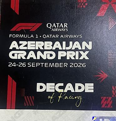 Turizm: Formula 1 Azerbaijan Grand Prix 2026 biletləri. Təklif olunan — 2