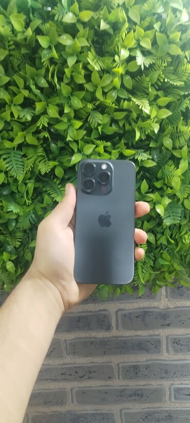 iphone pro qiymeti: IPhone 15 Pro, 128 ГБ, Black Titanium, Кредит, Беспроводная зарядка, Face ID