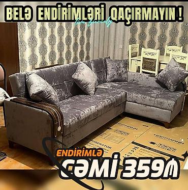 mətbəxt divanı: Künc divan, Yeni, Açılan, Bazalı, Parça, Şəhərdaxili pulsuz çatdırılma — 1