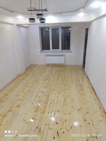 Döşəmə işləri: Pol yonqusu dolğu lak daxil iş mükəmməl olarağ işlənir — 4