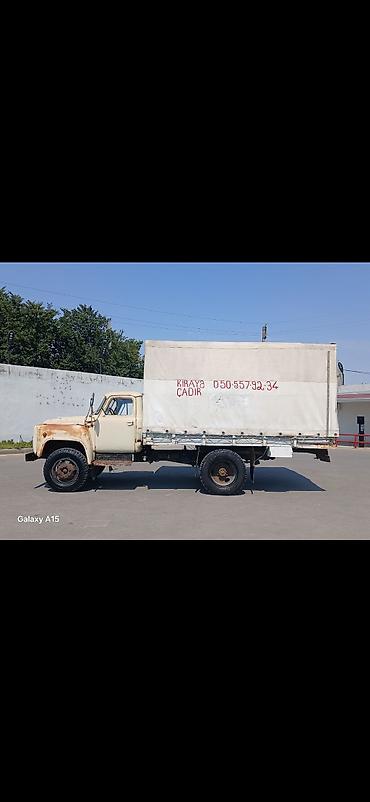 Çadırların icarəsi: Yük maşını – tentli platforma - Marka/model: GAZ-53 (klassik ön — 17