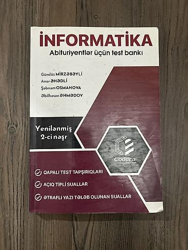 Məhsul: “İnformatika – Abituriyentlər üçün test bankı” (Yenilənmiş lalafo.az -da Məhsul: “İnformatika – Abituriyentlər üçün test bankı” (Yenilənmiş