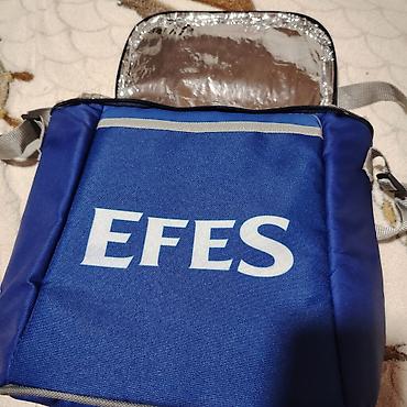 Оборудование для ресторанов, кафе: EFES brendli termo çanta. Новая. На 6 бутылок пива - Rəng: göy, boz — 1