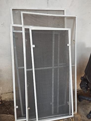 Pəncərə üçün ağ alüminium karkaslı milçək torları (set) - Material lalafo.az -da Pəncərə üçün ağ alüminium karkaslı milçək torları (set) - Material