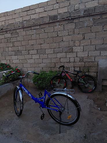 Velosipedlər: STELS şəhər velosipedi - Rəng: göy - Çərçivə: aşağı enişli, rahat — 4