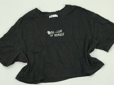 czarne bawełniany t shirty: Top FBsister, M, stan - Bardzo dobry