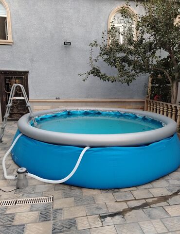şişmə hovuz qiymətləri: İşlənmiş Şişmə Hovuz Intex, 4.1 - 5 m, ≥ 5001 l