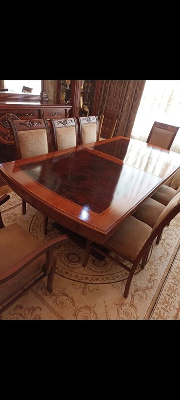 açilan stol: Для гостиной, Раскладной, Квадратный стол, 8 стульев
