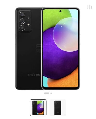 Samsung: Samsung Galaxy A52, Б/у, 128 ГБ, цвет - Черный, 2 SIM