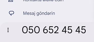 Nömrə kombinasiyası: 050 652 45 45 051-652-45-45 her ikisi satilir lalafo.az -da Nömrə kombinasiyası: 050 652 45 45 051-652-45-45 her ikisi satilir