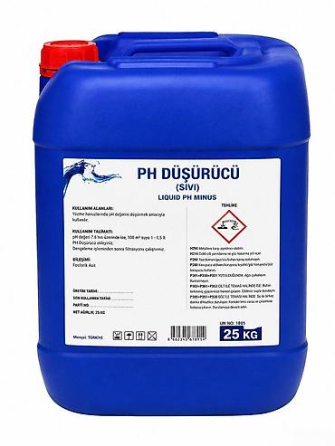 Məişət kimyəvi maddələri: Maye pH düşürücü 25 kq Türkiyə Bütün kateqoriyalar • Hobbi və asudə • — 1