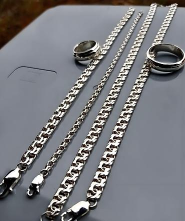 Серебряные цепочки: Серебряные Цепи и Браслеты Ручная работа 925-960 проба at lalafo.kg — 34 Серебряные цепочки: Серебряные Цепи и Браслеты Ручная работа 925-960 проба — 34