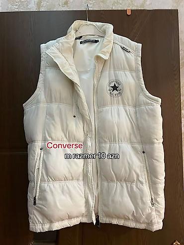 Kişi geyimləri: Jilet, Converse, M, rəng - Ağ — 1
