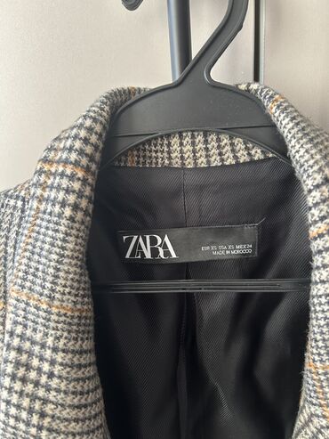 бомбер zara: Пальто, Осень-весна, XS (EU 34)