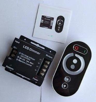 Ostali elektro materijali: TOUCH KONTROLER ZA JEDNOBOJNE LED TRAKE 12-24V 18A LED DIMER | *U — 17