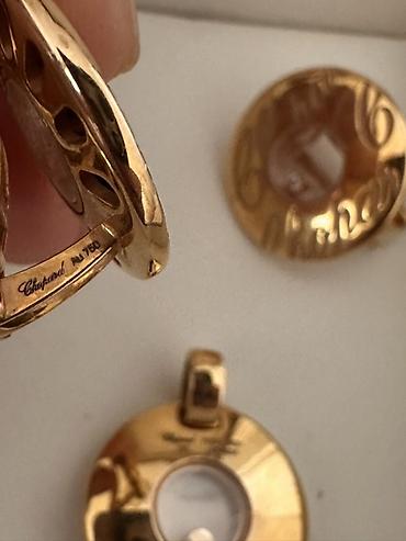 Комплекты ювелирных изделий: В комплекте: Серьги, Chopard, Желтое золото, 750 проба — 2