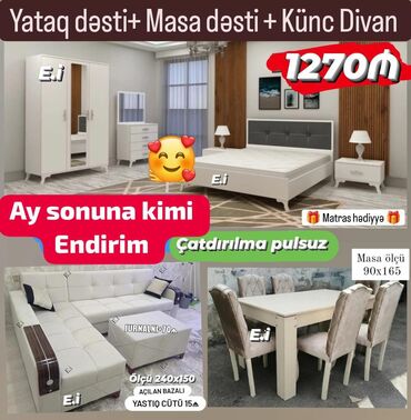 yataq otağı üçün aboylar: Çatdırılma pulsuz matras 🎁